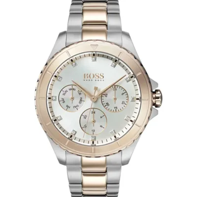Praise Two-Tone Stainless Steel Watch with Rose Gold Accents - 1502446